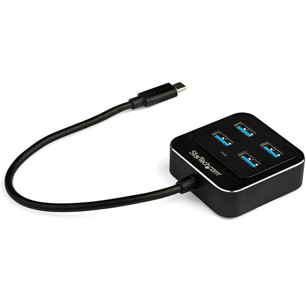 StarTech 4 Port USB C Hub - USB-C to 4xUSB-A - 10Gbps USB 3.2 Gen 2 Type-C Hub - USB Bus Powered - Portable/Laptop USB Adapter Hub - 4-Port USB-C hub - USB-C host laptop to 4x USB Type-A adapter hub - SuperSpeed 10Gbps (USB 3.2/3.1 Gen 2) - Bus-powered | 