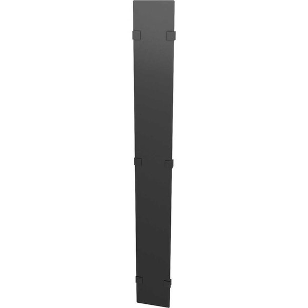 Vertiv Hinged Covers 800mm Wide 42U Vertical Cable Manager - Metal - Black - 42U Rack Height - 2 Pack - 31.5" Width