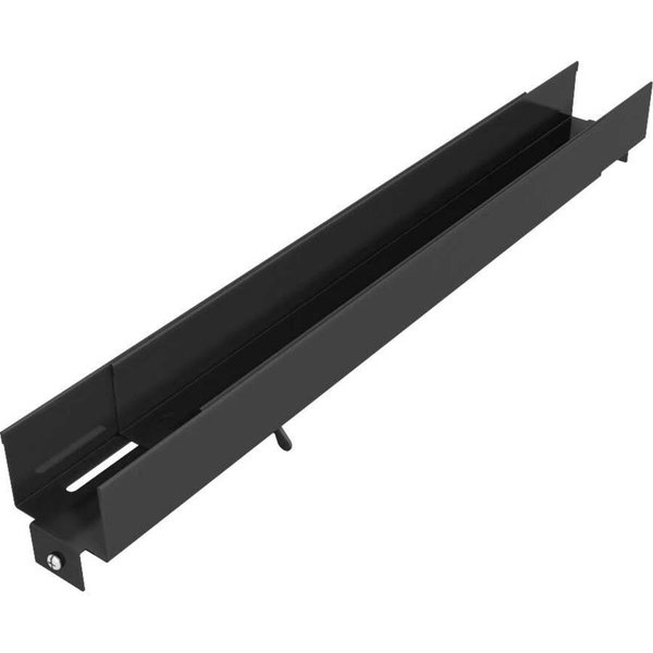Vertiv Horizontal Cable Wire Organizer - Side Channel 22"-38" adjustment (VRA1024) - Black - 1 Pack - Metal