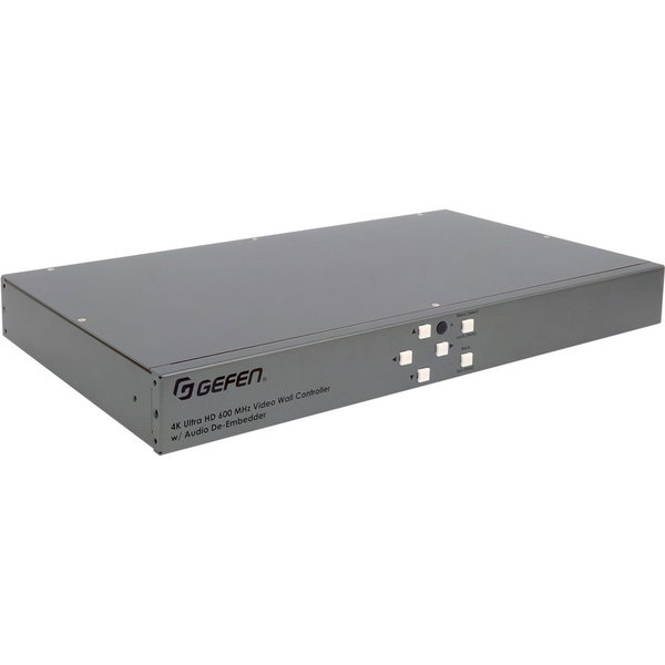 Gefen 4K Ultra HD 600 MHz 1x4 Video Wall Controller with Audio De-Embedder (EXT-UHD600A-VWC-14) - 1920 x 1200 - HDMI - USB - SerialEthernet