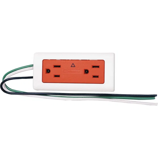 Wiremold 2400 15A Isolated Ground Duplex Receptacle Fitting - 15 A
