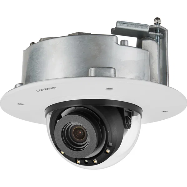 Wisenet XND-8081RF 5 Megapixel HD Network Camera - Monochrome, Color - Dome - White - 164.04 ft Infrared Night Vision - MJPEG, H.264, H.265 - 2560 x 1920 - 3.90 mm- 9.40 mm Varifocal Lens - 2.4x Optical - 30 fps - CMOS - Flush Mount - IP52
