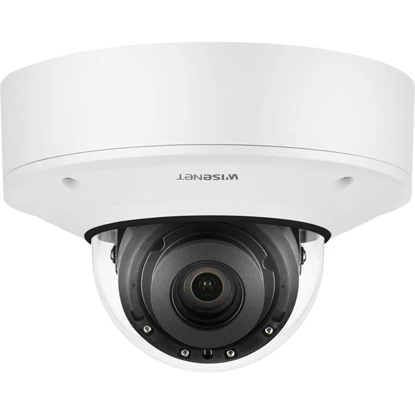 Wisenet XNV-8081R 5 Megapixel Outdoor Network Camera - Color - Dome - White - 164.04 ft Infrared Night Vision - MJPEG, H.264, H.265 - 2560 x 1920 - 3.90 mm- 9.40 mm Varifocal Lens - 2.6x Optical - 30 fps - CMOS - Hanging Mount, Pendant Mount, Wall Mount, 