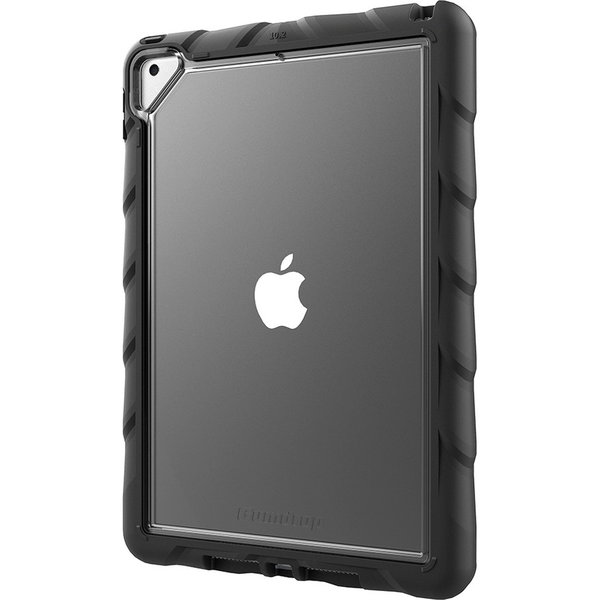 Gumdrop DropTech Clear for iPad 10.2 9G/8G/7G - Black - For Apple iPad (7th Generation), iPad (8th Generation), iPad (9th Generation) Tablet - Apple Logo - Clear, Black - Scratch Resistant, Impact Resistant, Drop Resistant, Shock Absorbing, Smudge Resista