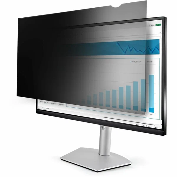 StarTech Monitor Privacy Screen for 24" Display, Computer Monitor Security Filter, Blue Light Reducing Screen Protector, TAA - 24 in widescreen monitor privacy screen for security outside +/-30 degree viewing angle to keep data confidential - 2 mount opti