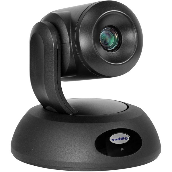 Vaddio RoboSHOT 12E HDBT PTZ Camera - TAA Compliant - Black - 8.6 Megapixel Interpolated - 1920 x 1080 Video - Exmor R CMOS Sensor - Auto/Manual - Network (RJ-45)