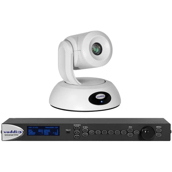 Vaddio RoboSHOT Elite Video Conferencing Camera - 8.5 Megapixel - 60 fps - White - 8.6 Megapixel Interpolated - 1920 x 1080 Video - Exmor R CMOS Sensor - Auto/Manual - Network (RJ-45)