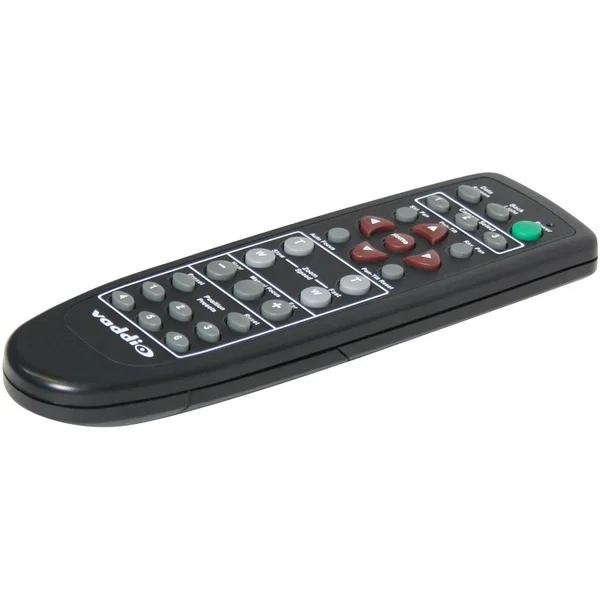 Vaddio IR Remote Commander with Audio Controls - For Audio/Video System, Camera, Speaker System, Conference Camera - Infrared - Alkaline Battery - Black - 1 - TAA Compliant