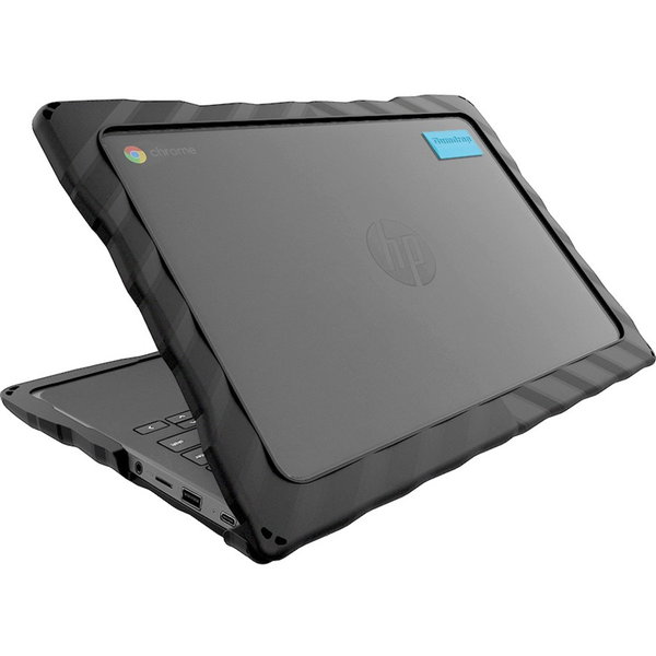 Gumdrop DropTech HP Chromebook 11 G8/A EE - Black - For HP Chromebook - Black, Transparent - Shock Absorbing, Drop Resistant, Shock Resistant, Bump Resistant - Thermoplastic Polyurethane (TPU), Polycarbonate, Thermoplastic Polyurethane (TPU) Rubber - Rugg