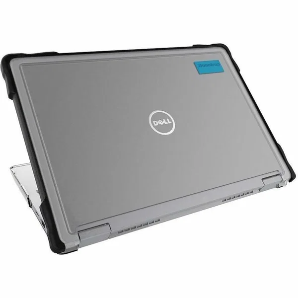 Gumdrop SlimTech For Dell Latitude 3310 13-inch (2-in-1) - For Dell Notebook - Textured Grip - Black - Bump Resistant, Scratch Resistant, Scuff Resistant, Drop Resistant - Thermoplastic Polyurethane (TPU), Polycarbonate - 13" Maximum Screen Size Supported