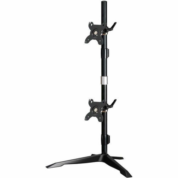 Amer Mounts Dual Monitor Stand Vertical Mount Max 32" Display - Up to 32" Screen Support - 17.64 lb Load Capacity - 38.10" Height x 19.40" Width x 12.80" Depth - Aluminum Alloy, Steel, Plastic