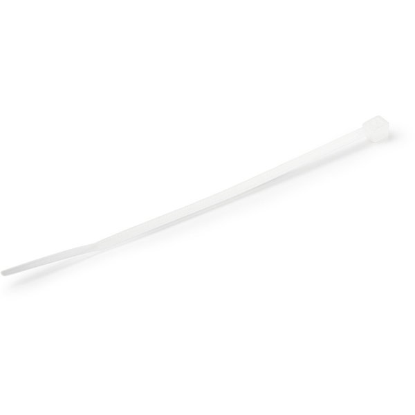 StarTech 4"(10cm) Cable Ties, 7/8"(22mm) Dia, 18lb(8kg) Tensile Strength, White Nylon Self Locking Zip Ties, UL Listed, 1000 Pack, TAA - Cable ties for 0.86"/22 mm bundle diameter - Small nylon/plastic zip wraps for electrical/network cable/Tool-less/Indu