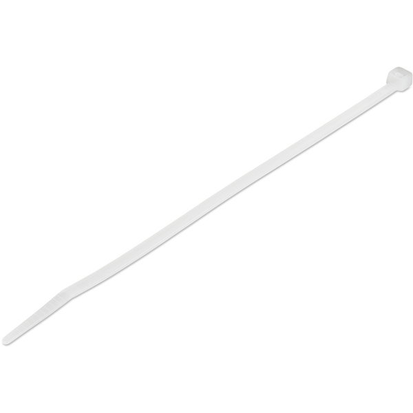 StarTech 8"(20cm) Cable Ties, 2-1/8"(55mm) Dia, 50lb(22kg) Tensile Strength, Nylon Self Locking Zip Ties, UL, 100 Pack, White, TAA - Cable ties for 2.16"/55 mm bundle diameter - Large nylon/plastic zip wraps for electrical/network cable/Tool-less/Industri