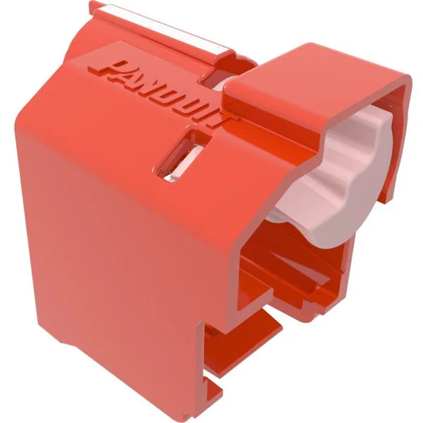 Panduit Standard, Lock-In Devices, Red - Standard for Patch Cord - Polycarbonate - 100