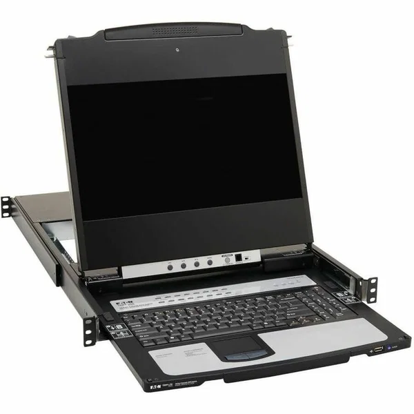 Tripp Lite by Eaton NetDirector 16-Port DisplayPort KVM Switch Console with 17 in. LCD IP Remote Access Dual Rail 1U Rack-Mount - 16 Computer(s) - 17" LCD - Full HD - 1920 x 1080 - 16:9 - 18 x USB - Keyboard - TouchPad - 1U High - PC, Mac, Unix, Linux - M