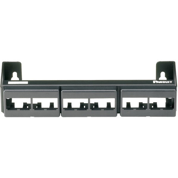 Panduit CWPP12WBL Network Patch Panel - 12 - Black - 19" Wide