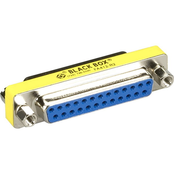 Black Box DB25 Gender Changer - 1 x 25-pin DB-25 Female - 1 x 25-pin DB-25 Female