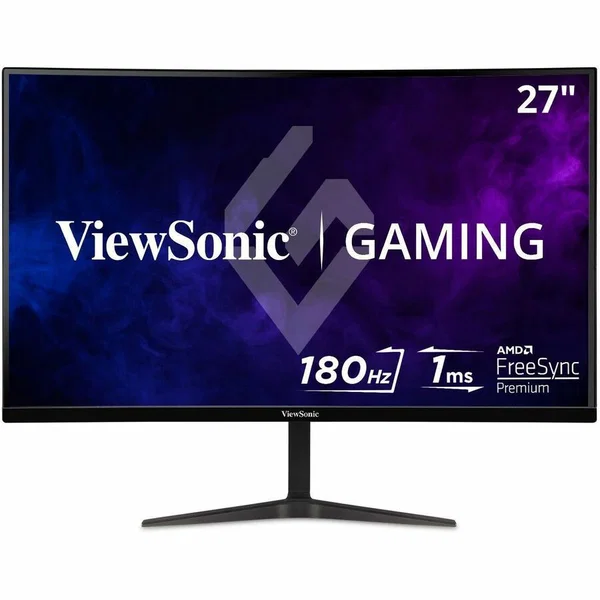 ViewSonic VX2718-P-MHD 27 Inch 1080p Gaming Monitor, 180Hz and 1ms for Smooth Gameplay, FreeSync and Eye Care Technology for Comfortable Viewing, HDMI, and DisplayPort Inputs - VX2718-P-MHD - 1080p 1ms 180Hz Gaming Monitor with FreeSync, HDMI, DP - 250 cd