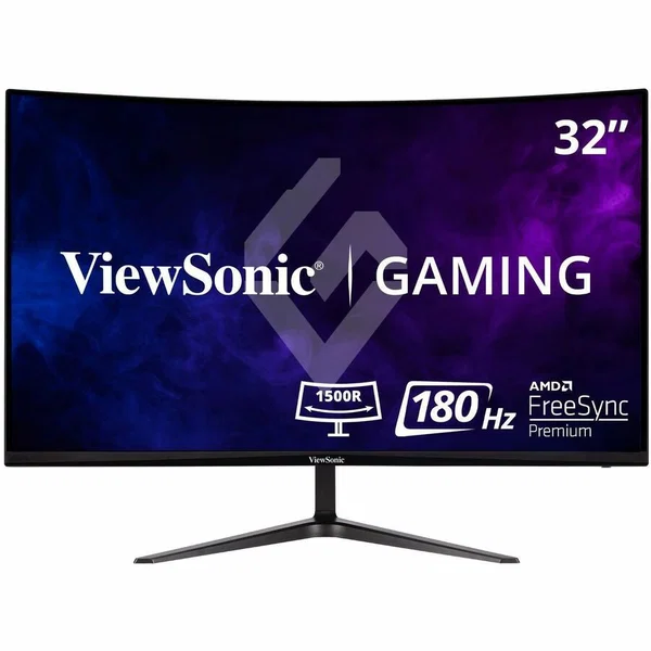 ViewSonic VX3218-PC-MHD 32 Inch 1080p Curved Gaming Monitor, 180Hz and 1ms for Smooth Gameplay, FreeSync Premium and Eye Care Technology, HDMI, and DisplayPort Inputs - VX3218-PC-MHD - 32 Inch Curved 1080p 1ms 180Hz Gaming Monitor with FreeSync Premium - 