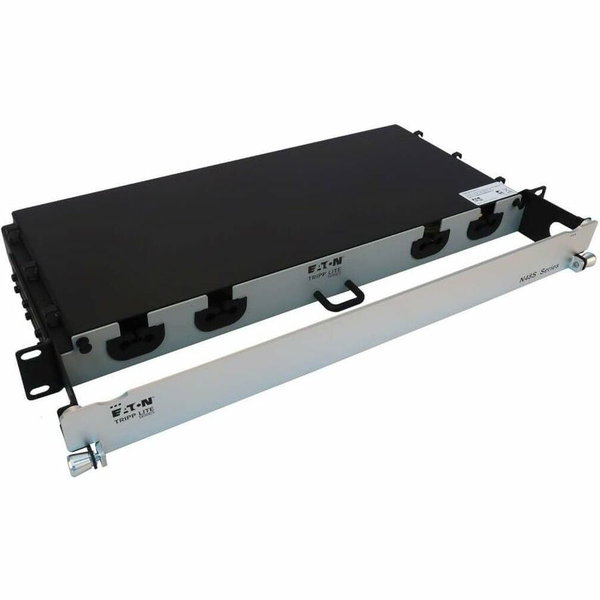 Eaton Tripp Lite Series Preloaded Fiber Panel, 1U - 4x (3x8F MTP/MPO-APC F/F) 24F Trunk Cables, OS2 Singlemode, 10 m (32.8 ft.) - 1U High - Yellow - 19" Wide - Rack-mountable