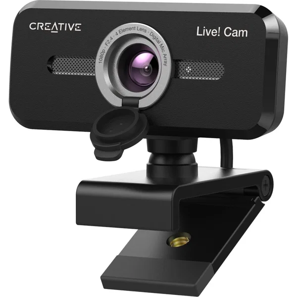 Creative Live! Cam Sync 1080p V2 Webcam - 2 Megapixel - 30 fps - Black - USB 2.0 - 1 Pack(s) - 1920 x 1080 Video - CMOS Sensor - Microphone - For Computer, Notebook, Monitor