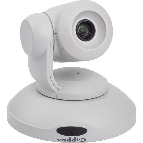 Vaddio ConferenceSHOT 10x Optical Zoom PTZ Camera - White - 2.4 Megapixel Interpolated - 1920 x 1080 Video - Exmor CMOS Sensor - Auto/Manual - Network (RJ-45)