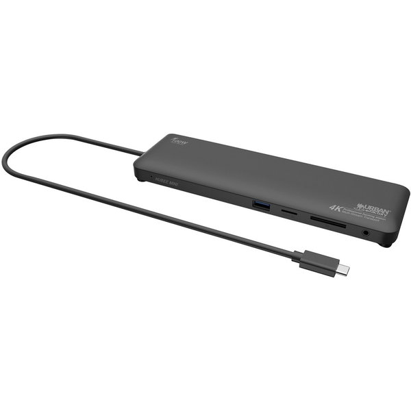 Urban Factory USB-C 4K Docking Station Multi-Stream - for Desktop PC, Notebook - 100 W - USB Type C - 2 x USB 2.0 - 1 x USB 3.0 - USB Type-C - Network (RJ-45) - HDMI - VGA - DisplayPort - Wired