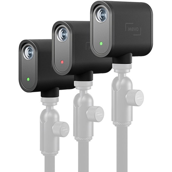 Mevo Start Webcam - 12 Megapixel - Black - USB Type C - 3 Pack(s) - 1920 x 1080 Video - 84° Angle - Microphone - Wireless LAN - For Smartphone, Tablet