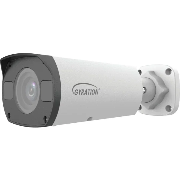 Gyration CYBERVIEW 411B-TAA 4 Megapixel Indoor/Outdoor HD Network Camera - Color - Bullet - TAA Compliant - 164.04 ft Infrared Night Vision - H.264, H.265, Ultra 265, MJPEG - 2688 x 1520 - 2.70 mm- 13.50 mm Varifocal Lens - 5x Optical - 30 fps - CMOS - IP