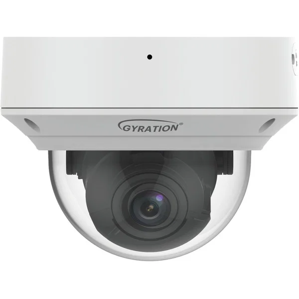 Gyration CYBERVIEW 411D-TAA 4 Megapixel Indoor/Outdoor HD Network Camera - Color - Dome - TAA Compliant - 131.23 ft Infrared Night Vision - H.264, H.265, Ultra 265, MJPEG - 2688 x 1520 - 2.70 mm- 13.50 mm Varifocal Lens - 5x Optical - 30 fps - CMOS - IK10
