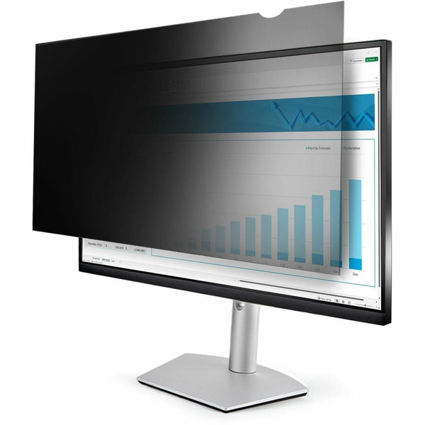 StarTech Monitor Privacy Screen for 24" Display, Computer Monitor Security Filter, Blue Light Reducing Screen Protector, TAA - 24 in widescreen monitor privacy screen for security outside +/-30 degree viewing angle to keep data confidential - 2 mount opti