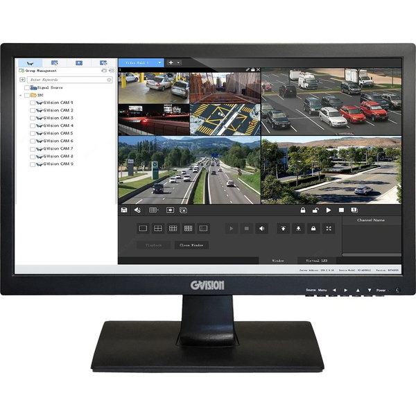 GVision C19BD-A6-4000 19" Class WXGA LCD Monitor - Black - 19" Viewable - 1366 x 768 - 250 Nit - Speakers - HDMI - VGA - VESA Mount Compatible