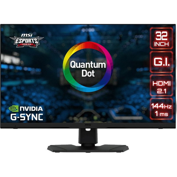MSI Optix MPG321UR-QD 32" Class 4K UHD Gaming LCD Monitor - 16:9 - 31.5" Viewable - In-plane Switching (IPS) Technology - Quantum Dot LED Backlight - 3840 x 2160 - 1.07 Billion Colors - G-sync Compatible - 400 Nit - 1 ms - 144 Hz Refresh Rate - USB Type-C