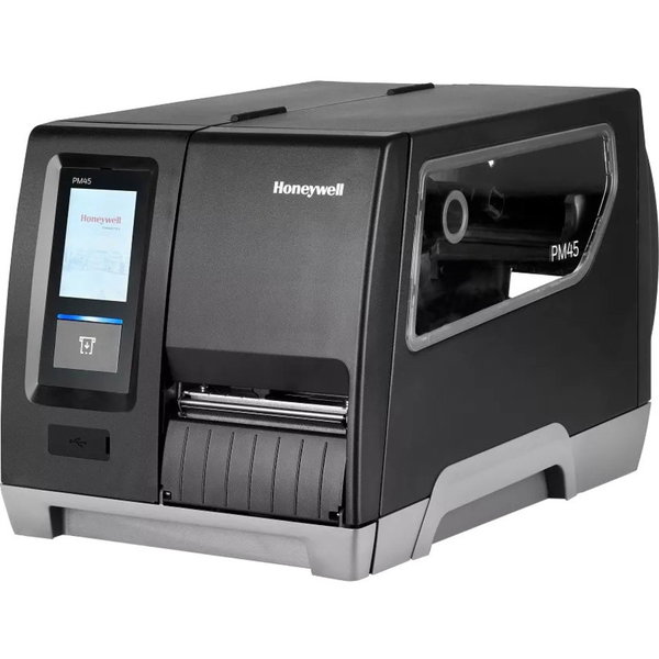 Honeywell PM45A Industrial Thermal Transfer Printer - Monochrome - Label Print - Gigabit Ethernet - Wireless LAN - Display Screen - 47.20" Print Length x 4.09" Print Width - 9.84 in/s Mono - 406 dpi - 4.49" Label Width - Fingerprint, IPL, ZSim2, ZPL II, D