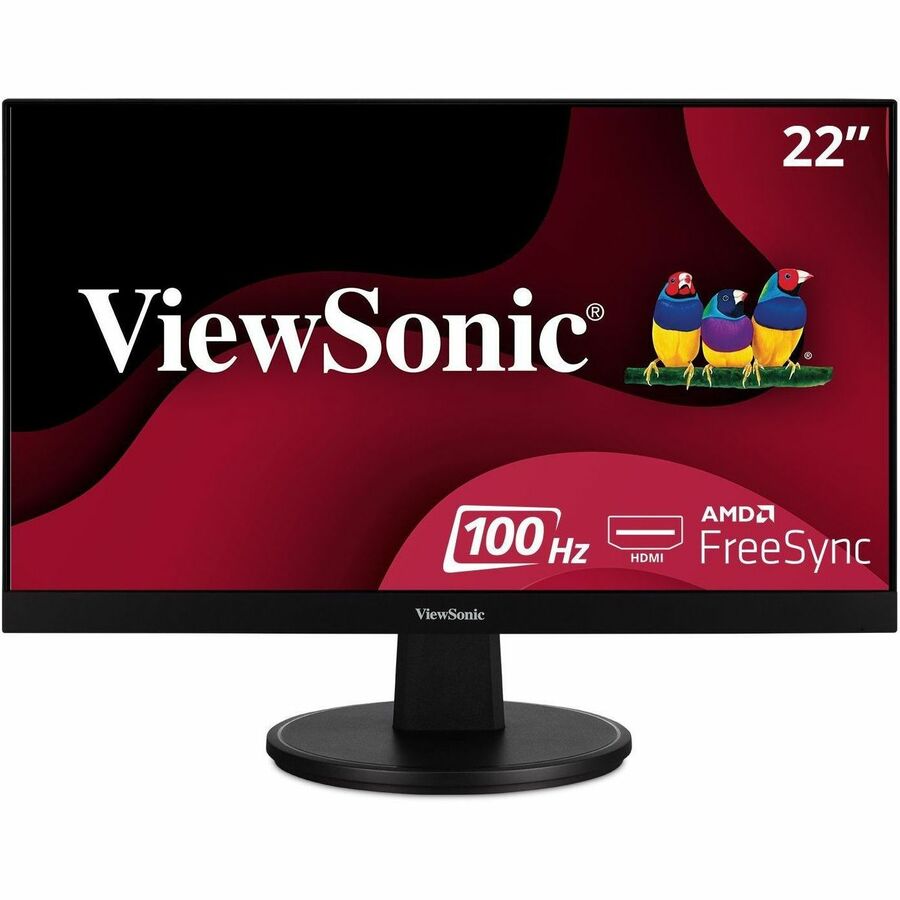 ViewSonic VA2247-MH 22 Inch 1080p Monitor, 100Hz Refresh Rate with FreeSync for Smooth Workflows, Ultra-Thin Bezels, HDMI, and VGA Inputs - VA2247-MH - 1080p Monitor with Ultra-Thin Bezel, FreeSync, 100 Hz, Eye Care, HDMI, VGA - 250 cd/m² - 22˘