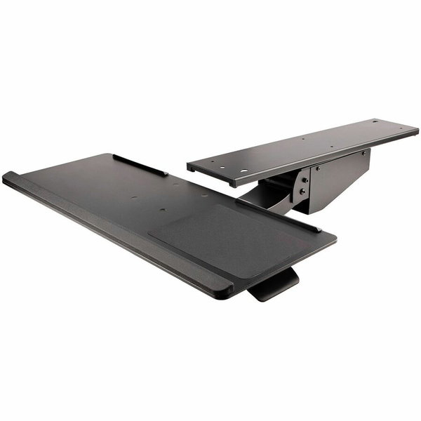 StarTech Under Desk Keyboard Tray, Height Adjustable Keyboard and Mouse Tray (10" x 26"), Ergonomic Computer Keyboard Tray w/Mouse Pad - Adjustable under desk keyboard tray (10x26in) fits full size computer keyboard and mouse (4.4lb capacity) - Spring-ass