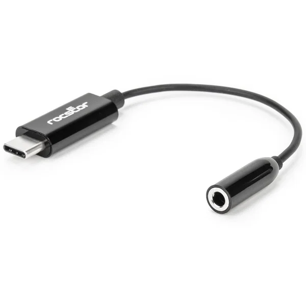 Rocstor USB C to 3.5mm Audio Adapter - Premium USB-C to 3.5mm Audio Adapter - USB Type C to AUX Female Wired Headphone Jack w/32-bit DAC Active Digital Sound Card for Headset - Compatible with Windows®. macOS®, Chrome®, USB-C, Thunderbolt͐