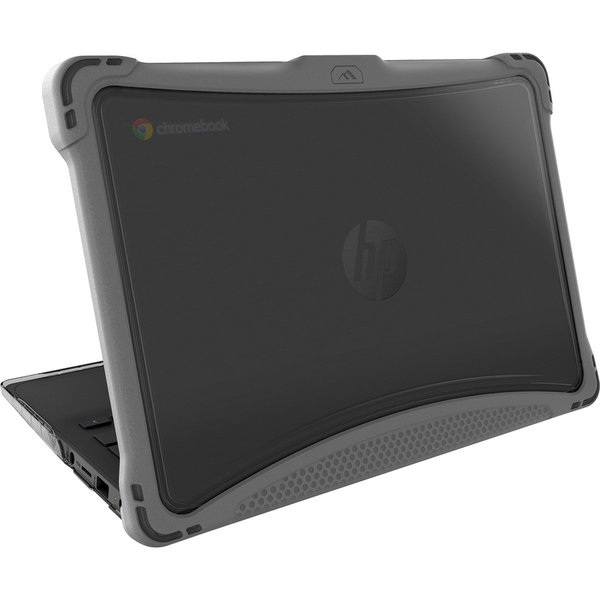 Brenthaven Exo for HP G8/G9 - For HP Notebook, Chromebook, Stylus - Textured Grip - Gray - Clear - Impact Resistant, Drop Resistant, Impact Absorbing, UV Resistant, Yellowing Resistant - Thermoplastic Polyurethane (TPU) Rubber, Polycarbonate Plastic, EVA 