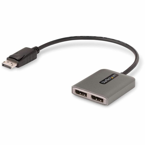 StarTech Dual-Monitor DisplayPort 1.4 Splitter, DisplayPort to 2x DP Multi-Monitor Adapter, Dual 5K 60Hz Computer MST Hub, Windows - Dual DisplayPort Multi-Monitor Adapter to extend or mirror your desktop; DP 1.4 and DSC required for 2x 5K 60Hz; Built-in 