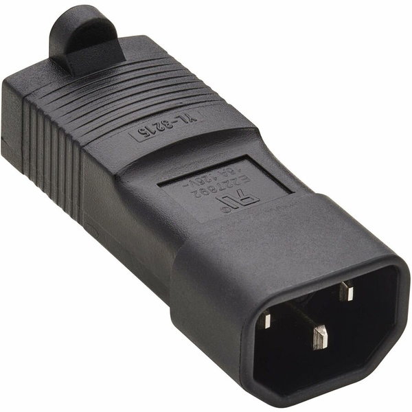 Eaton Tripp Lite Series NEMA 5-15R to C14 Power Cord Adapter - 15A, 125V, Black - 1 x IEC 60320 C14 Plug - 1 x NEMA 5-15R Receptacle - 125 V AC / 15 A - Black