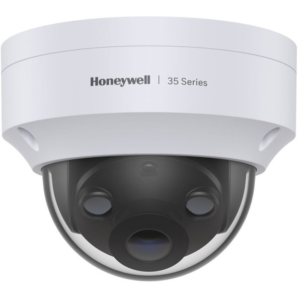 Honeywell HC35W45R3 5 Megapixel Network Camera - Color - Mini Dome - Signal White - TAA Compliant - 131.23 ft Infrared Night Vision - H.265 (HEVC), H.264, MJPEG - 2592 x 1944 - 2.80 mm Fixed Lens - 30 fps - CMOS - Junction Box Mount, Ceiling Mount, Wall M
