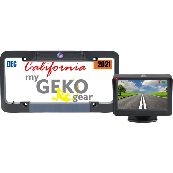 myGEKOgear by Adesso SOLARST Solar Powered Wireless Backup Camera - 4.3" Screen - Back-up - Wireless - 640 x 480 Video - CMOS - Black
