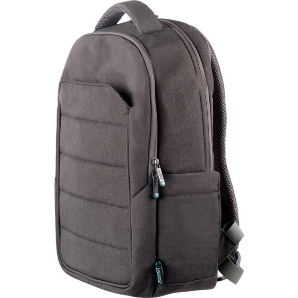 Urban Factory GREENEE Carrying Case (Backpack) for 13" to 15.6" Notebook - Gray, Green - Water Resistant, Shock Absorbing - High Density Foam (HDF), Polyester Mesh Body - Polyester Exterior Material - 210D Polyester Interior Material - Shoulder Strap, Han