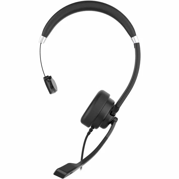 Morpheus 360 Connect USB Mono Headset with Boom Microphone - Noise Cancelling - Reversible Design - Eco-Leather Ear Cushion - Inline Volume - HS5200MU - Adjustable Headband - 32 Ohm - 20 Hz - 20 kHz - 6 ft Cable - USB-A connector- Type-C adapter.