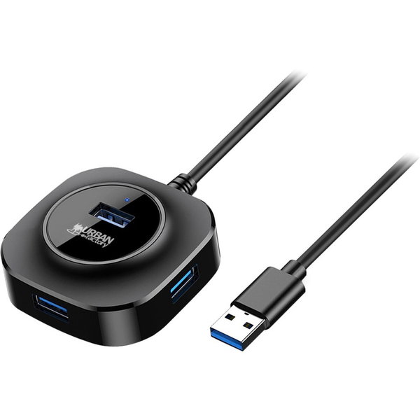 Urban Factory USB Hub - 4 USB Port(s) - 4 USB 3.0 Port(s)
