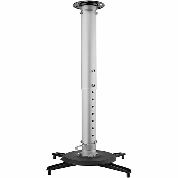Amer Mounts AMRP150H Pole Mount for Projector, Display - Height Adjustable - 55 lb Load Capacity - Steel, Aluminum Alloy, Plastic