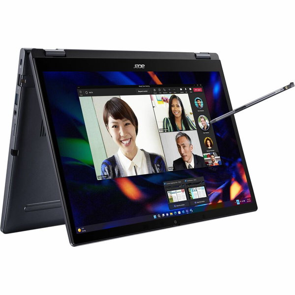 Acer TravelMate P4 Spin 14 TMP414RN-53 TMP414RN-53-564W 14" Touchscreen 2 in 1 Notebook - WUXGA - 60 Hz - Intel Core i5 13th Gen i5-1335U - 16 GB - 512 GB SSD - English (US) Keyboard - Blue - Intel Chip - 1920 x 1200 - Windows 11 Pro Education - Intel UHD
