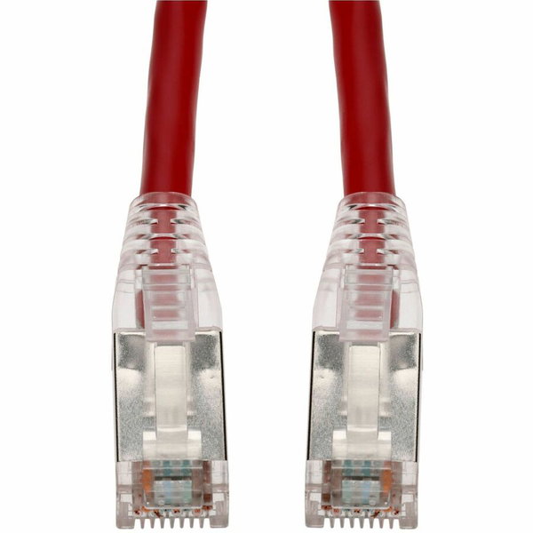 Proline 4ft Red CAT6 Shielded PVC Ethernet Cable Snagless Easy Clear Boot TAA RJ-45 M/M CAT 6 - 4 ft Category 6 Network Cable for Network Device - First End: 1 x RJ-45 Network - Male - Second End: 1 x RJ-45 Network - Male - 10 Gbit/s - Patch Cable - Shiel