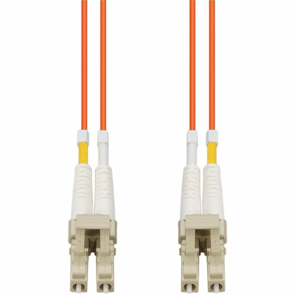 Proline 2m LC to LC Orange OM4 Duplex OFNP (Plenum-Rated) TAA Fiber Patch Cable, MMF (Multi Mode), 50/125 - 6.56 ft Fiber Optic Network Cable for Network Device - First End: 1 x LC Network - Male - Second End: 1 x LC Network - Male - 100 Gbit/s - Patch Ca