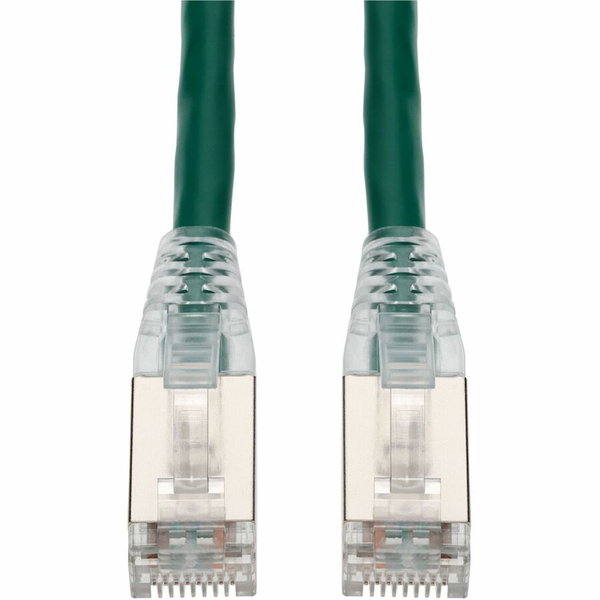 Proline 7ft Green CAT6 Shielded PVC Ethernet Cable Snagless Easy Clear Boot TAA RJ-45 M/M CAT 6 - 7 ft Category 6 Network Cable for Network Device - First End: 1 x RJ-45 Network - Male - Second End: 1 x RJ-45 Network - Male - 10 Gbit/s - Patch Cable - Shi